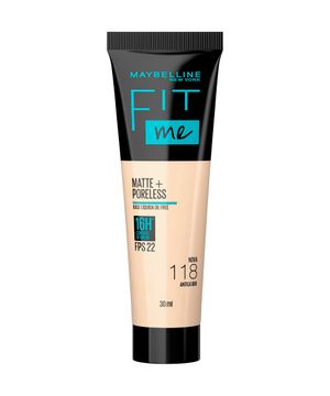 base líquida maybelline ny fit me matte fps 22 cor 133 antiga b100 30ml único