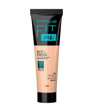 base líquida maybelline ny fit me matte fps 22 cor 230 antiga b150 30ml único