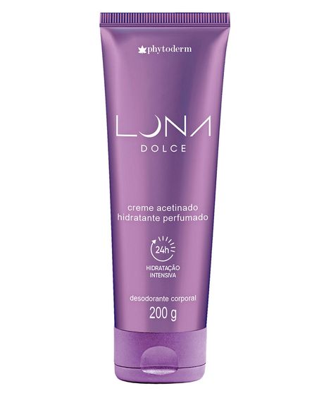 creme acetinado hidratante bisnaga phytoderm luna dolce 200g único