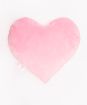 almofada de pelúcia barbie coração rosa claro