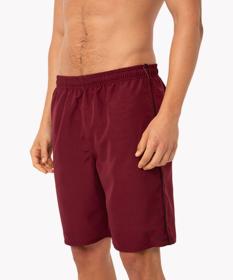 bermuda masculina esportiva com nervuras vinho