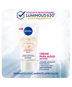 Creme para Mãos NIVEA Luminous 360º FPS15