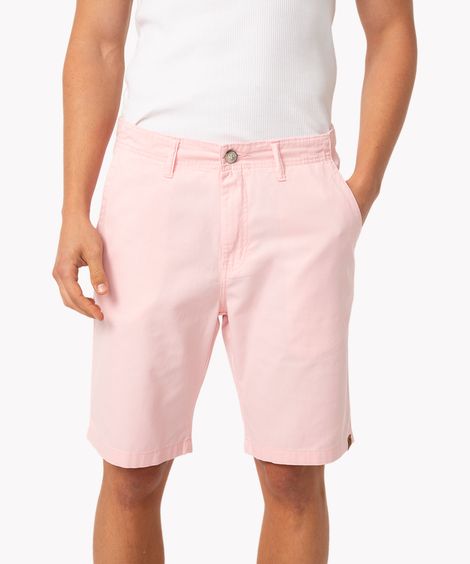 Bermuda Reta de Sarja - rosa claro