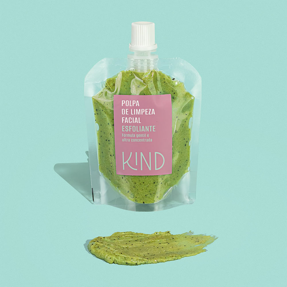 Encontraproduto.com.br - Polpa De Limpeza Facial Esfoliante, Kind Beauty, Ultra Concentrada Pele Hidratada 80g