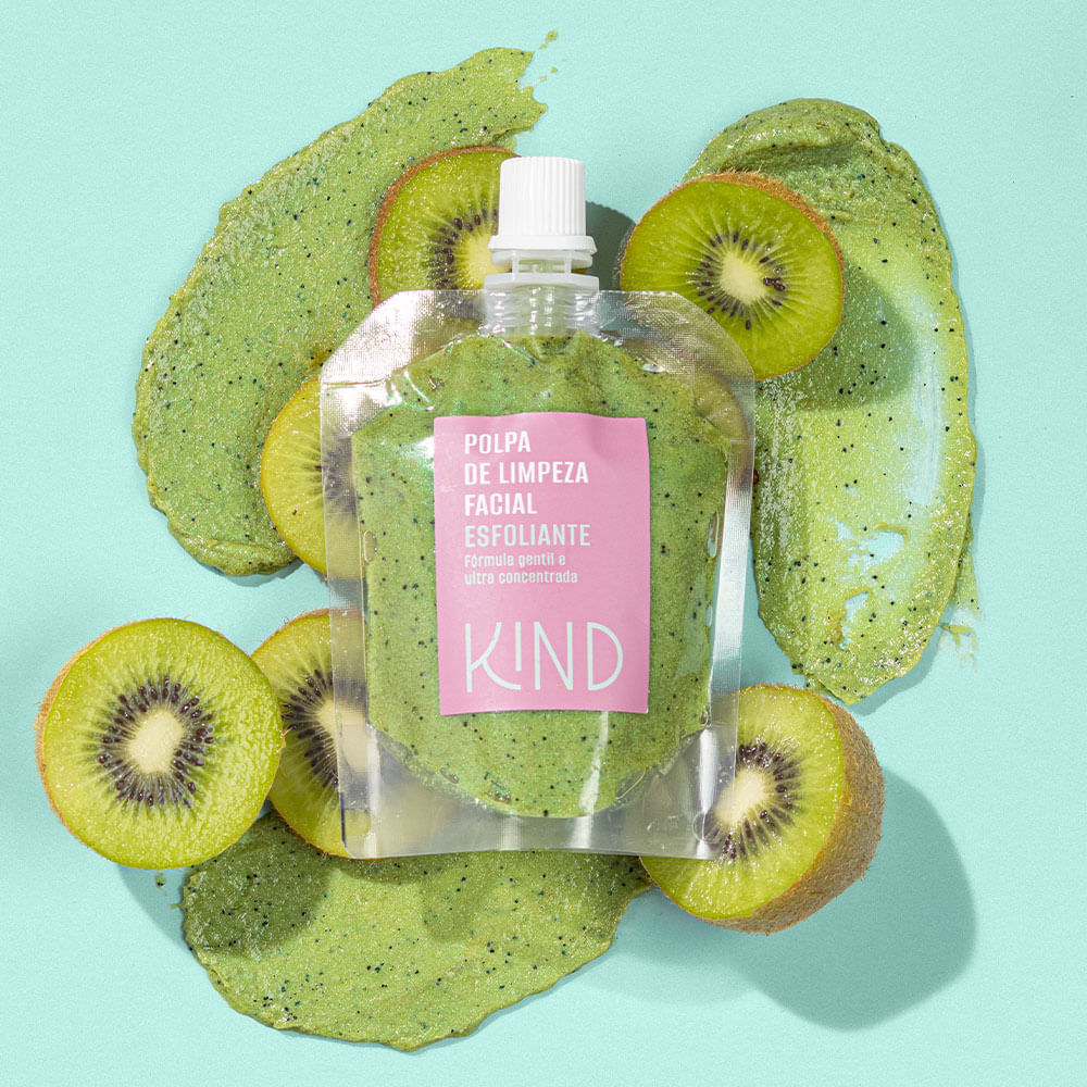 Encontraproduto.com.br - Polpa De Limpeza Facial Esfoliante, Kind Beauty, Ultra Concentrada Pele Hidratada 80g