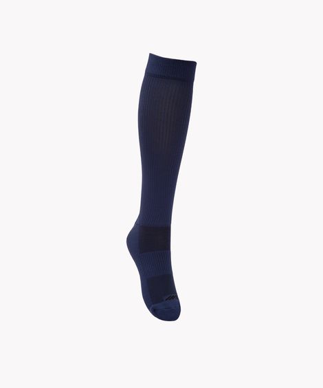 meia cano alto futebol esportiva azul