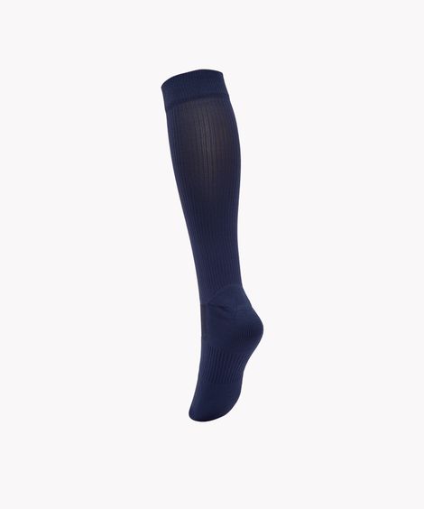 meia cano alto futebol esportiva azul