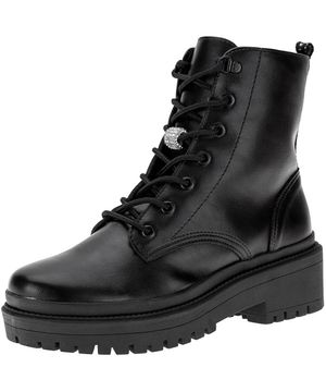 Bota Feminina Coturno Via Marte 23100101 PRETO