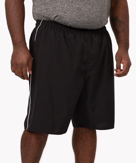 bermuda esportiva masculina plus size preta