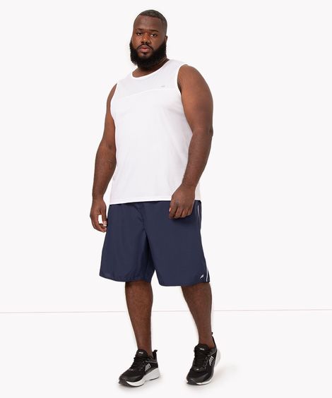 bermuda esportiva masculina plus size azul