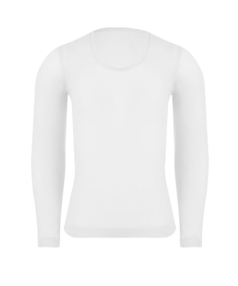 blusa infantil lobinha segunda pele fio 40 manga longa branco