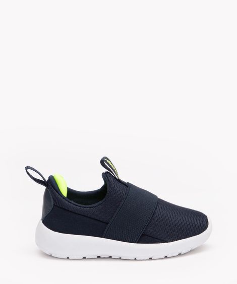 tênis infantil com elástico azul marinho