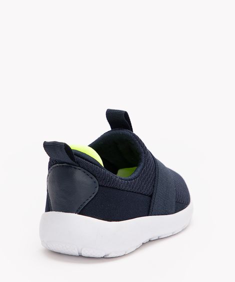 tênis infantil com elástico azul marinho