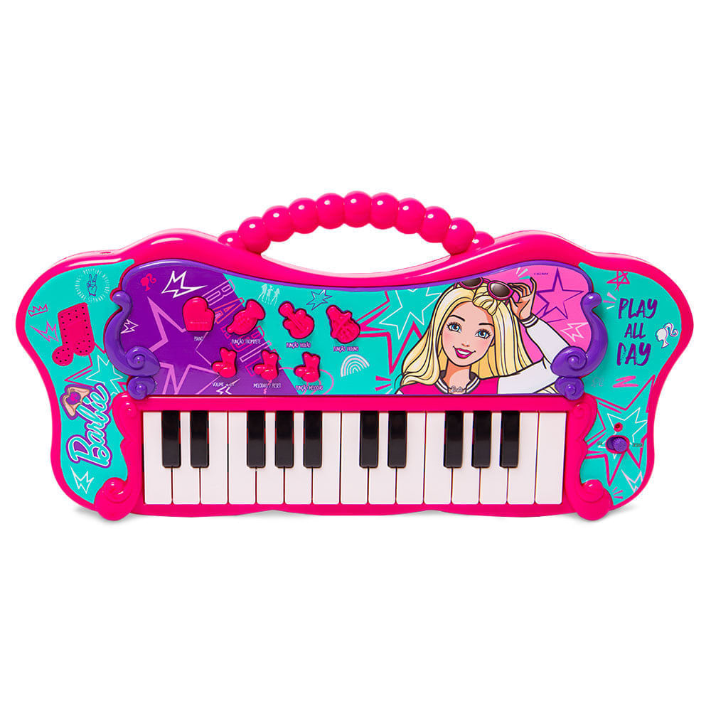 Teclado Infantil Barbie Fabulosa Com Função Mp3 8007-1 Fun - Chic Outlet -  Economize com estilo!