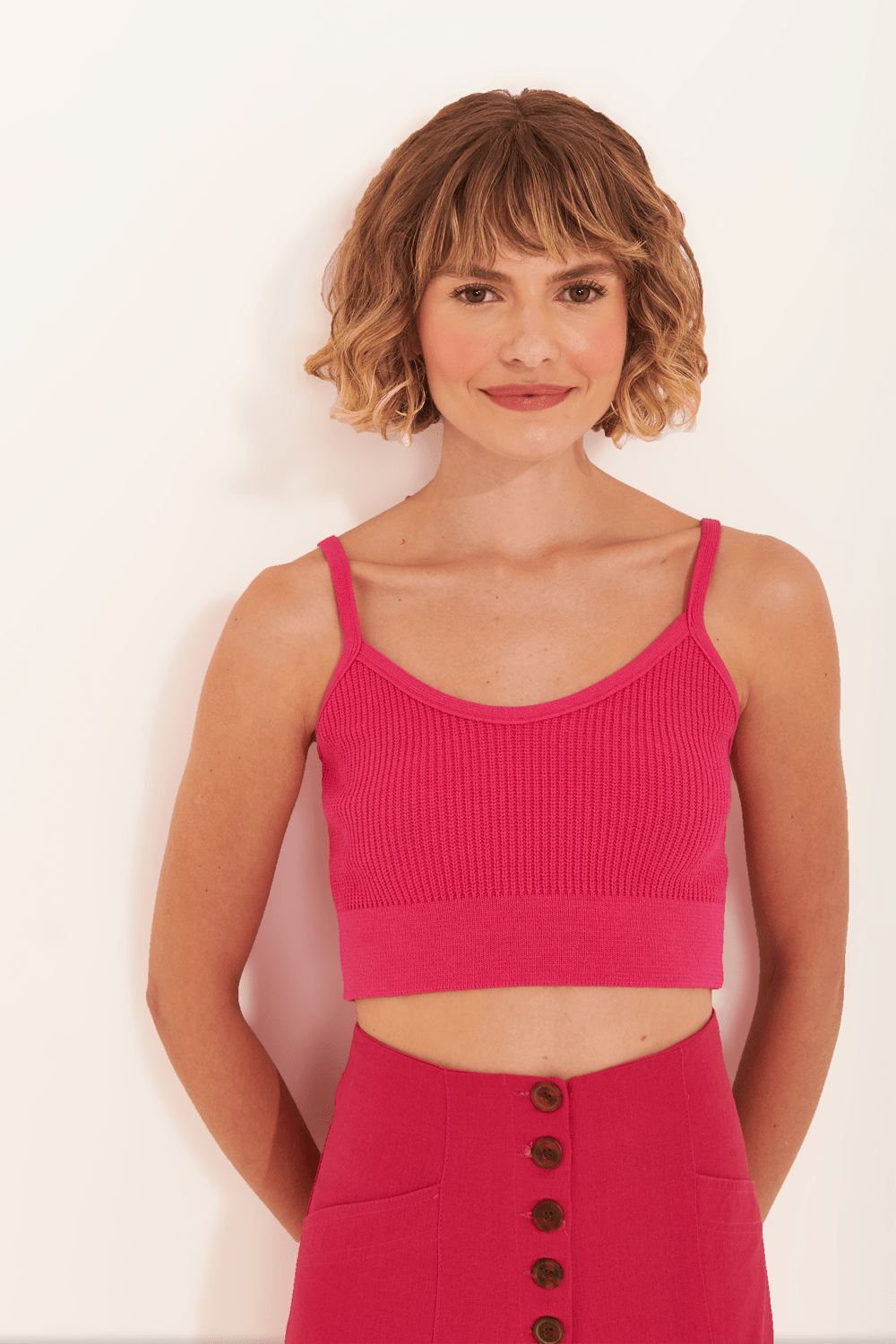 blusa tricot life Garage Rosa