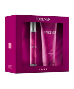 kit deo colônia forever 30ml e hidratante corporal  único