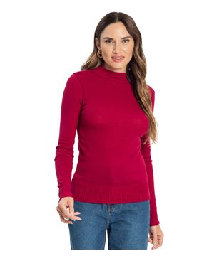 Suéter Feminino Charme Tricot Rosa