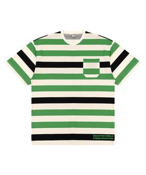Camiseta Juvenil Masculina Listrada Minty Verde