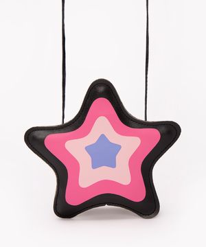 bolsa infantil estrela preta