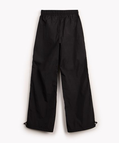 calça parachute infantil com bolsos preta