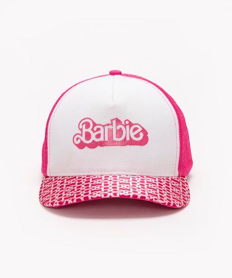 boné juvenil aba reta e tela Barbie pink