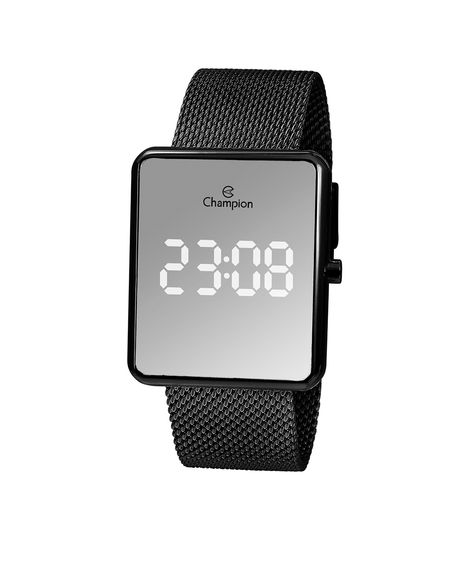 relógio digital led Champion CH40080K CHUMBO