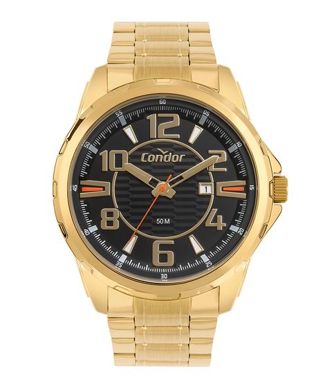 relógio analógico condor COPC32GV dourado