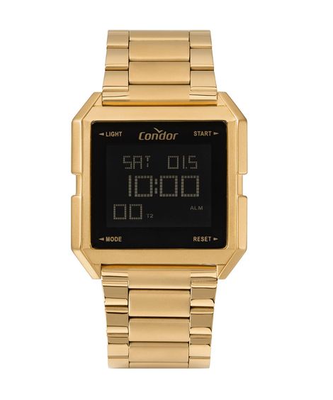 relógio digital condor COBJ3074AA dourado