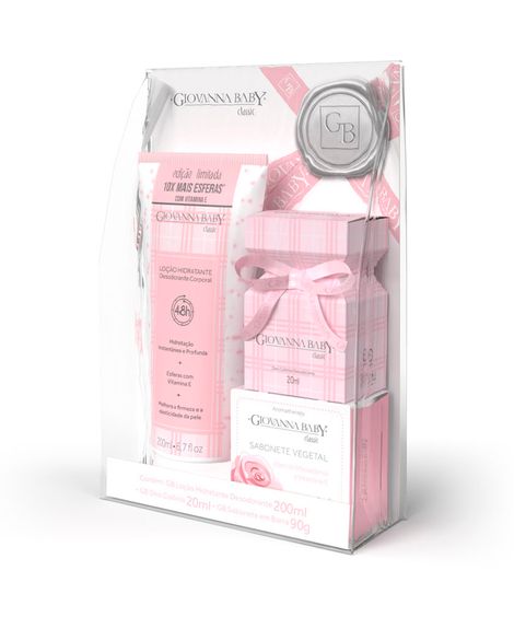 kit classic giovanna baby loção hidratante colonia 20ml
