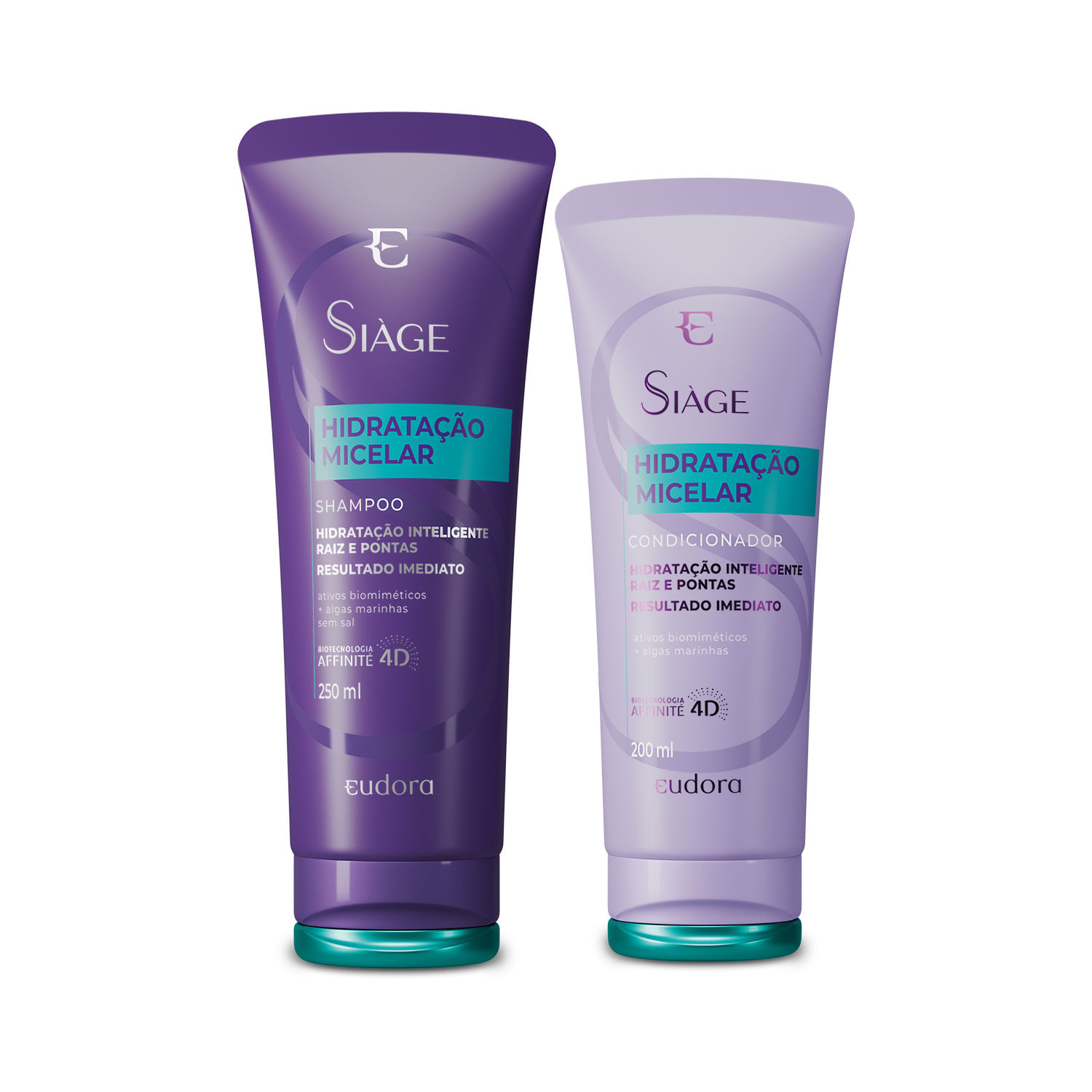 Eudora Kit Siàge Hidratação Micelar: Shampoo 250ml + Condicionador 250ml Menor preço em Eudora Kit Siàge Hidratação Micelar: Shampoo 250ml + Condicionador 250ml