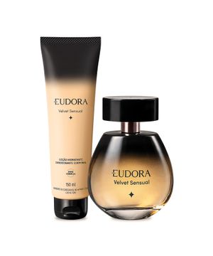 Eudora Kit Velvet Sensual Desodorante Colônia 100ml com Loção Corporal 150ml