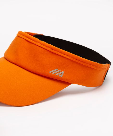 viseira com proteção uv esportiva laranja