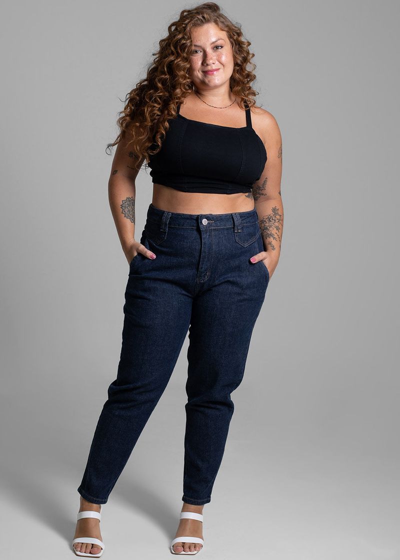 Calça sawary plus size clearance preta