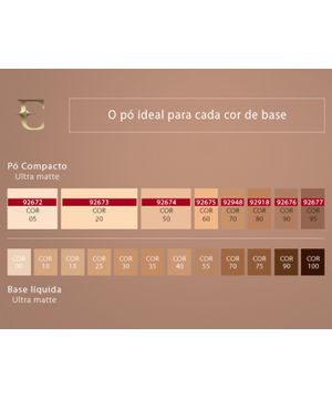 Eudora Pó Compacto Soul Ultra Matte Cor 50 10g