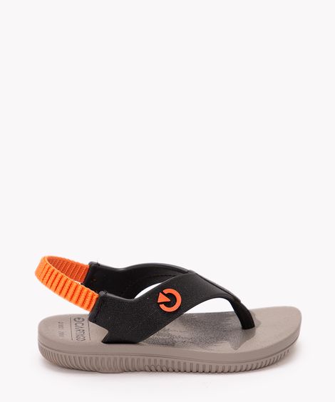 chinelo infantil cartago atlanta com elástico cinza