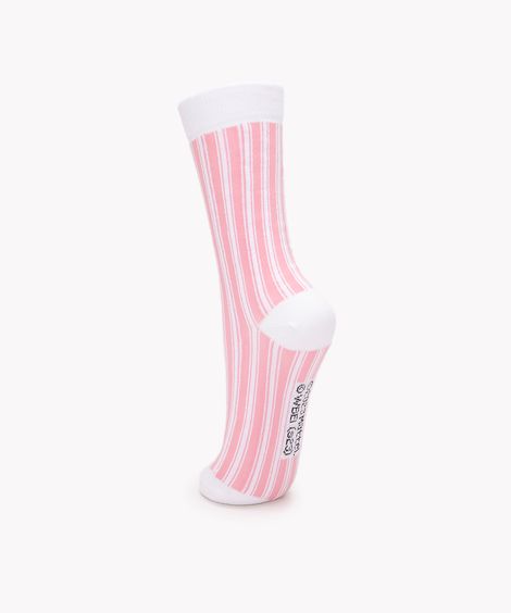 meia cano longo barbie branco