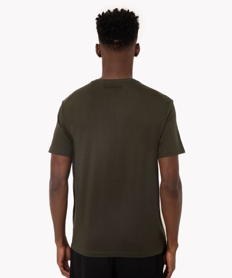 camiseta masculina de algodão básica manga curta verde
