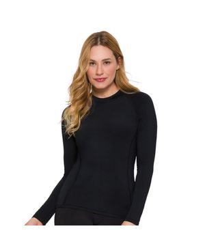 Kit 2 Camisas Térmica Selene Segunda Pele Feminina Preto e Rosa