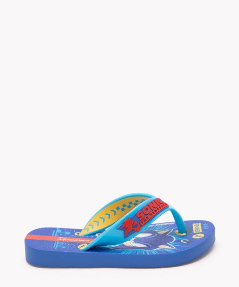 chinelo infantil sonic game ipanema azul aqua