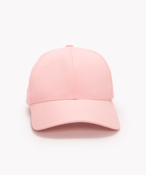 boné de sarja aba curva bege médio - rosa