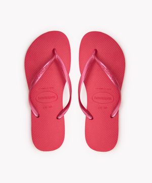 chinelo slim havaianas pink