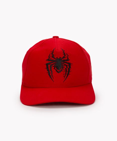 boné infantil spider miles morales aba curva vermelho