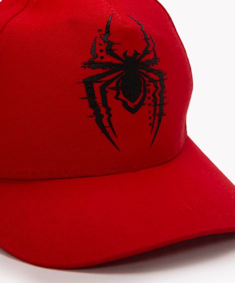 boné infantil spider miles morales aba curva vermelho
