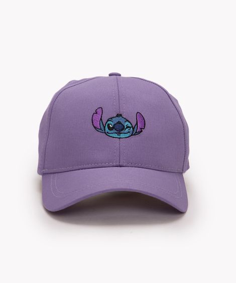 boné juvenil stitch aba curva lilás