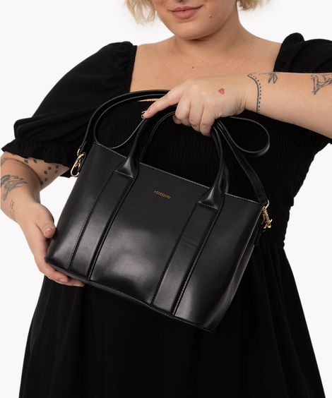 bolsa média alça transversal preto