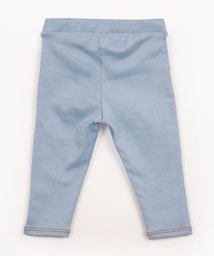 calça de malha infantil legging azul