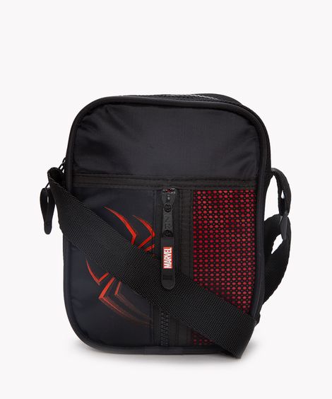 bolsa infantil shoulder homem aranha preto
