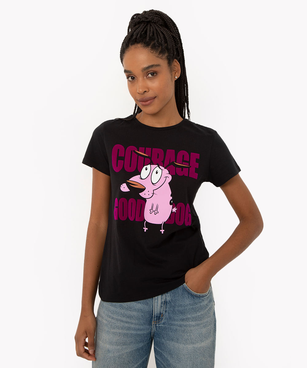 Camiseta Cão Coragem – Loja Daffe