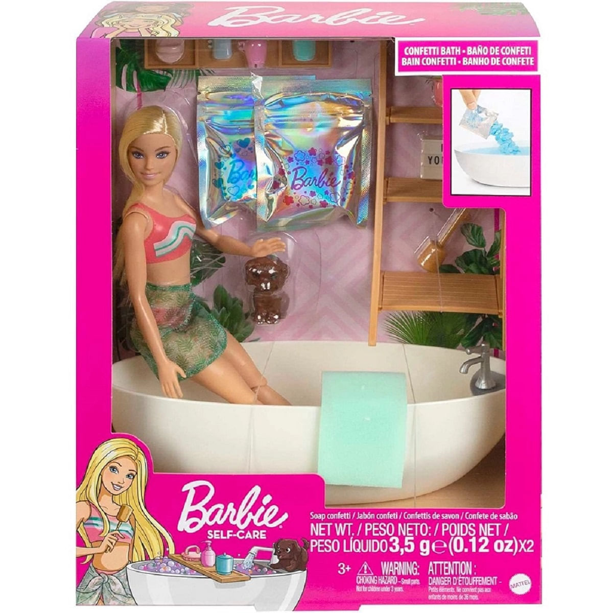 Boneca Barbie com Vestido Azul - Bumerang Brinquedos