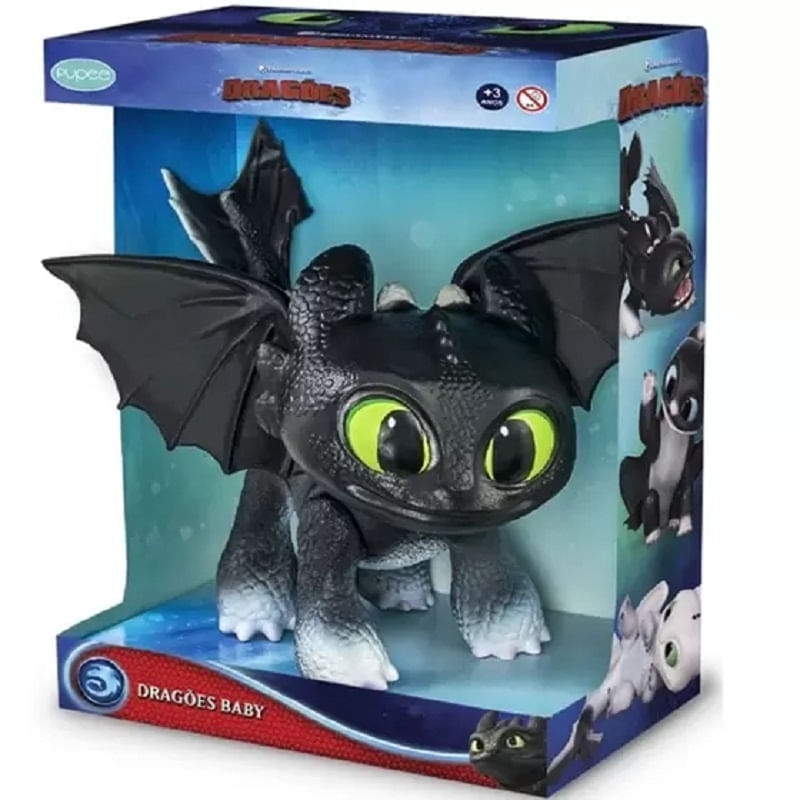 Boneco Dragon Baby Eclipse Dreamworks Vinil Resistente Como Treinar Seu  Dragão Brinquedo Infantil na Americanas Empresas